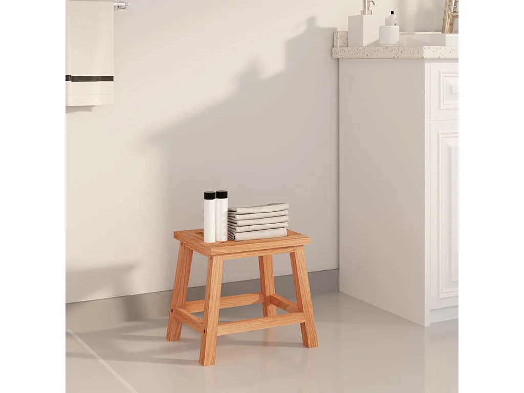 Tabouret 29x22,5x25,5 cm Bois massif de noyer