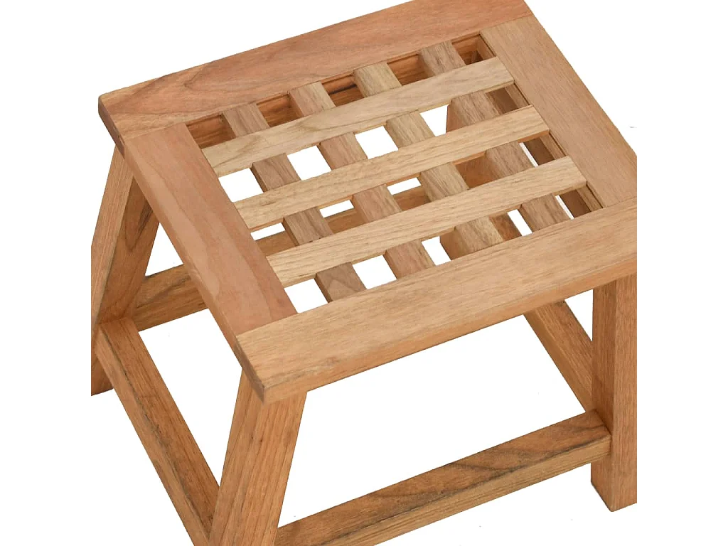 Opstapkrukje 29x22,5x25,5 cm massief walnotenhout