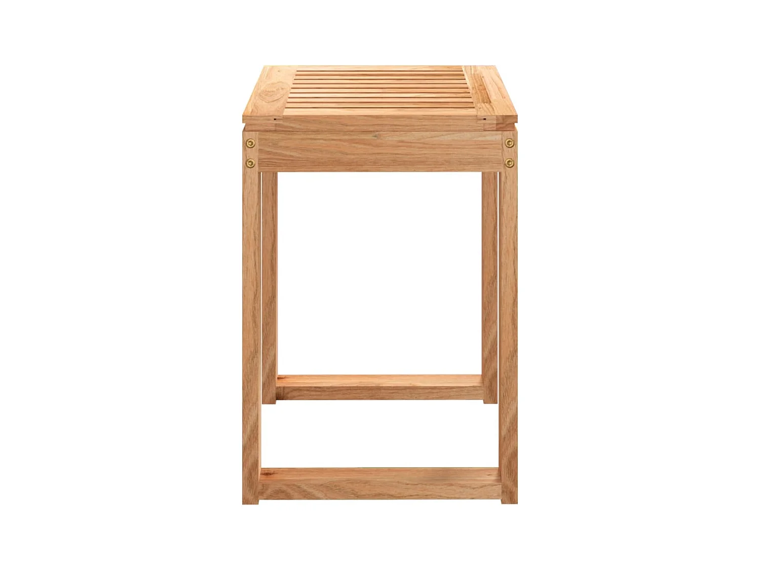 Tabouret de salle de bain 40x30x46 cm Bois massif de noyer