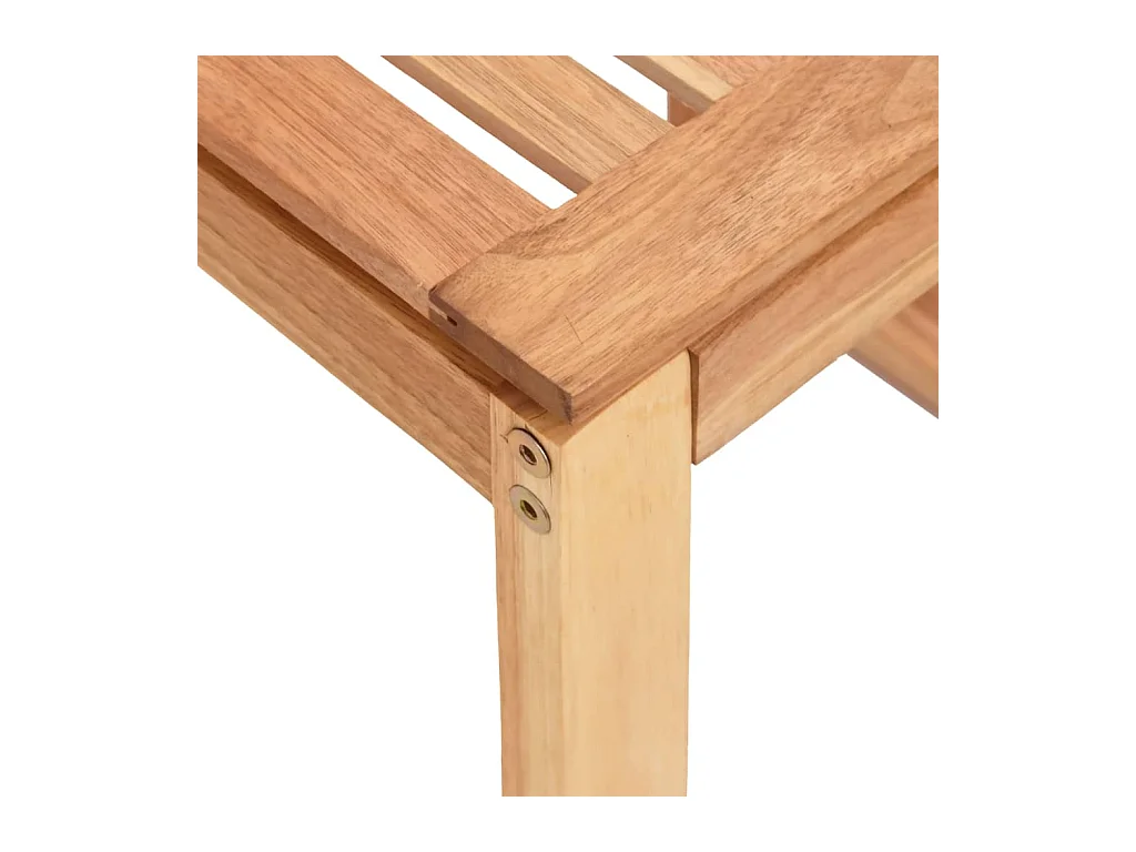 Tabouret de salle de bain 40x30x46 cm Bois massif de noyer