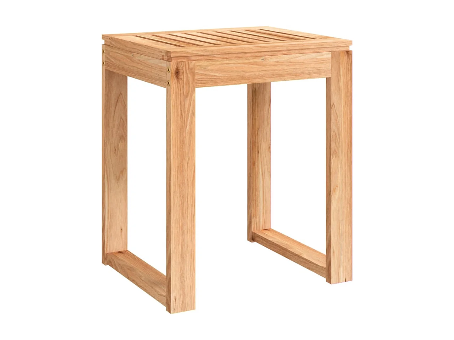 Tabouret de salle de bain 40x30x46 cm Bois massif de noyer