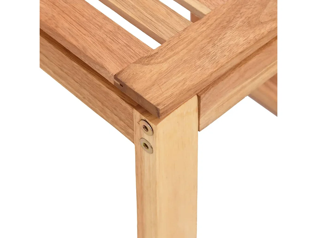 Tabouret de salle de bain 40x30x46 cm Bois massif de noyer