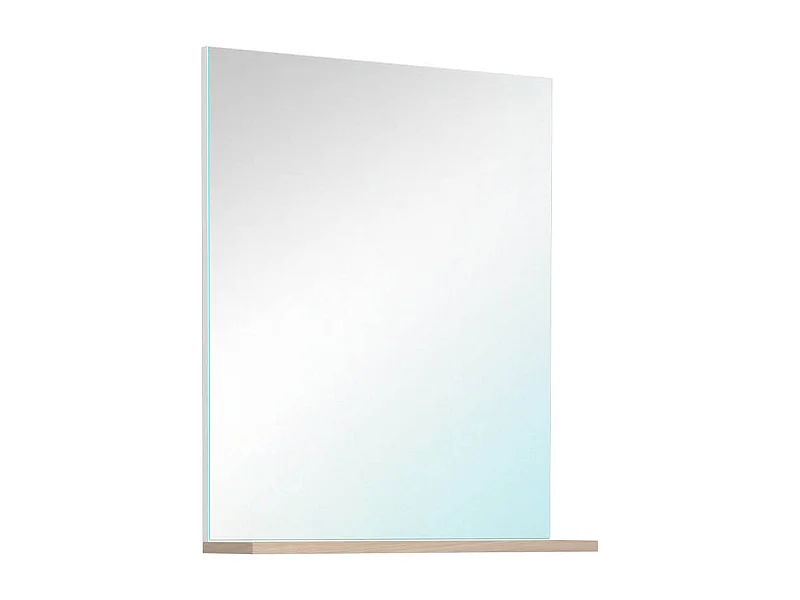 Miroir GREELEY avec Tablette en Chêne pour Salle de Bain Moderne