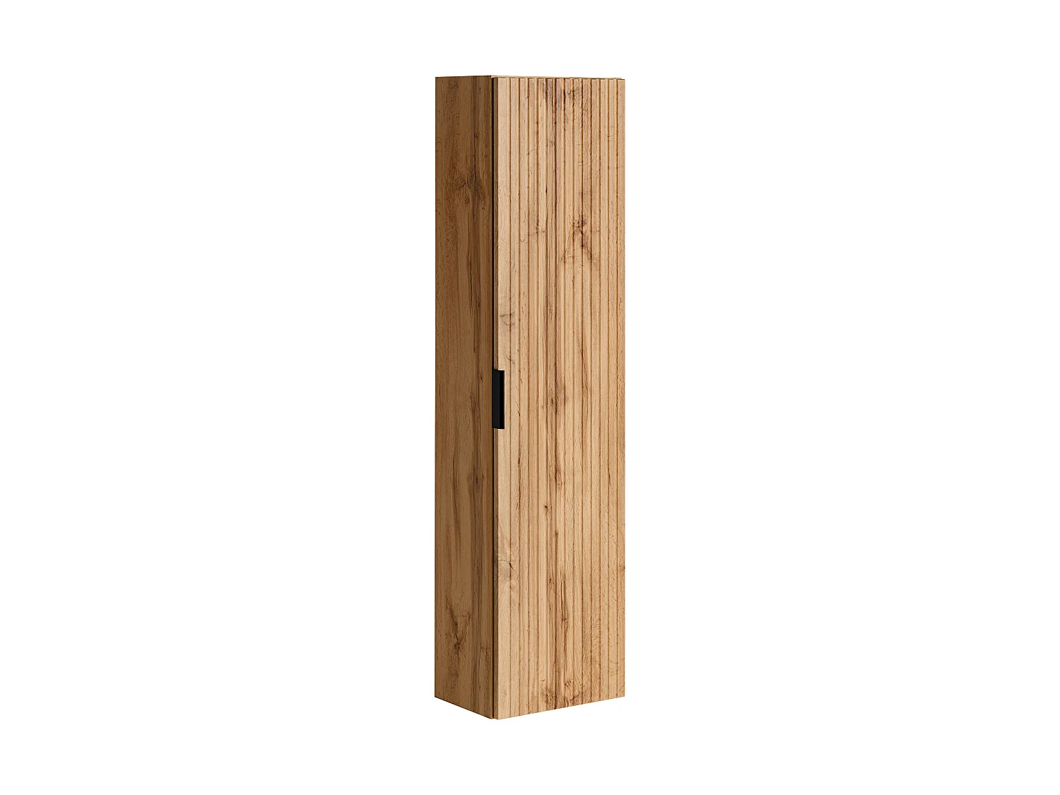 Mueble suspendido bajo lavabo y armario - Color natural claro - 60 cm - ZEVARA