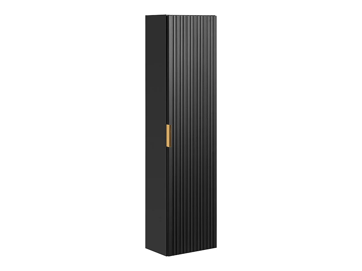 Ensemble meuble double vasque encastrée 120cm et colonne Adriel Noir