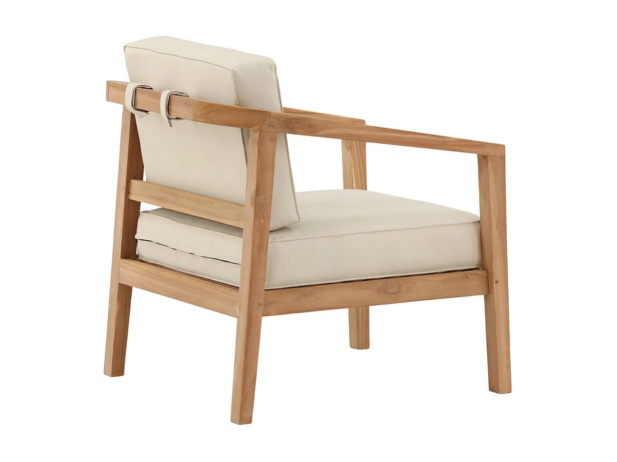 Cushio Coussin de jardin pour chaise, teinte crème.