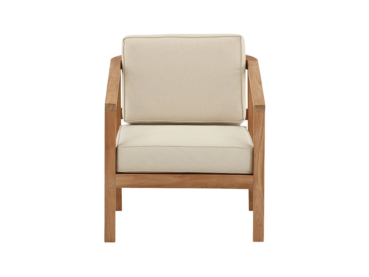 Cushio Coussin de jardin pour chaise, teinte crème.