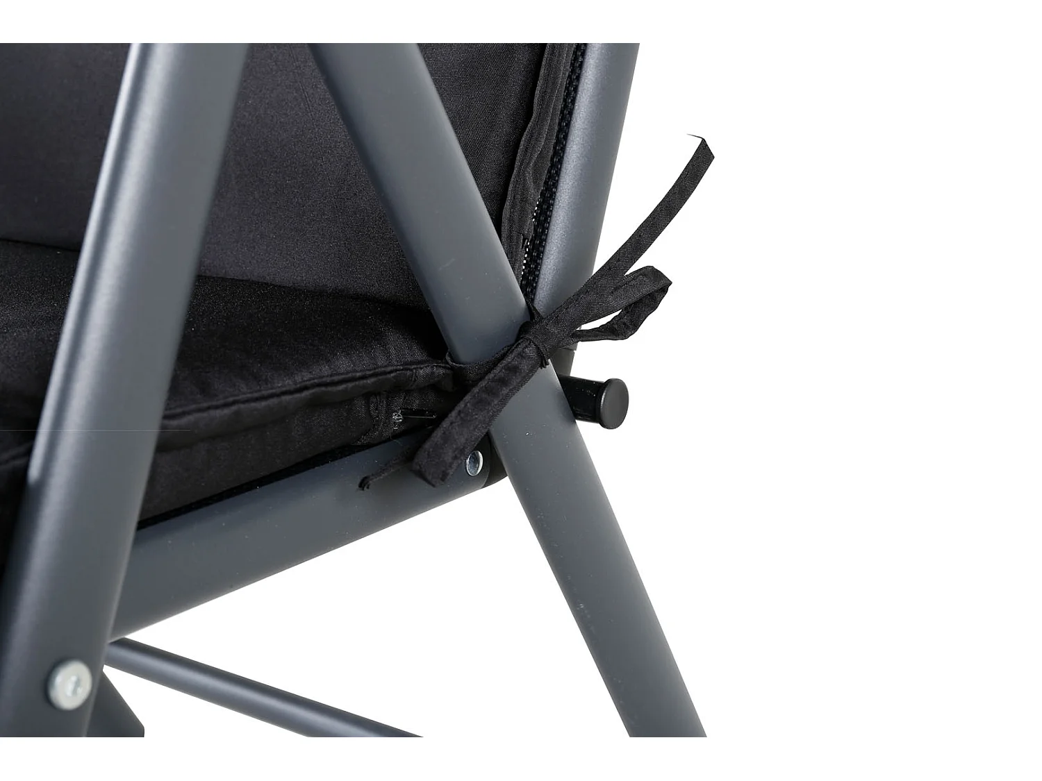 Cushio tuinkussen tot 5 pos. fauteuil zwart.