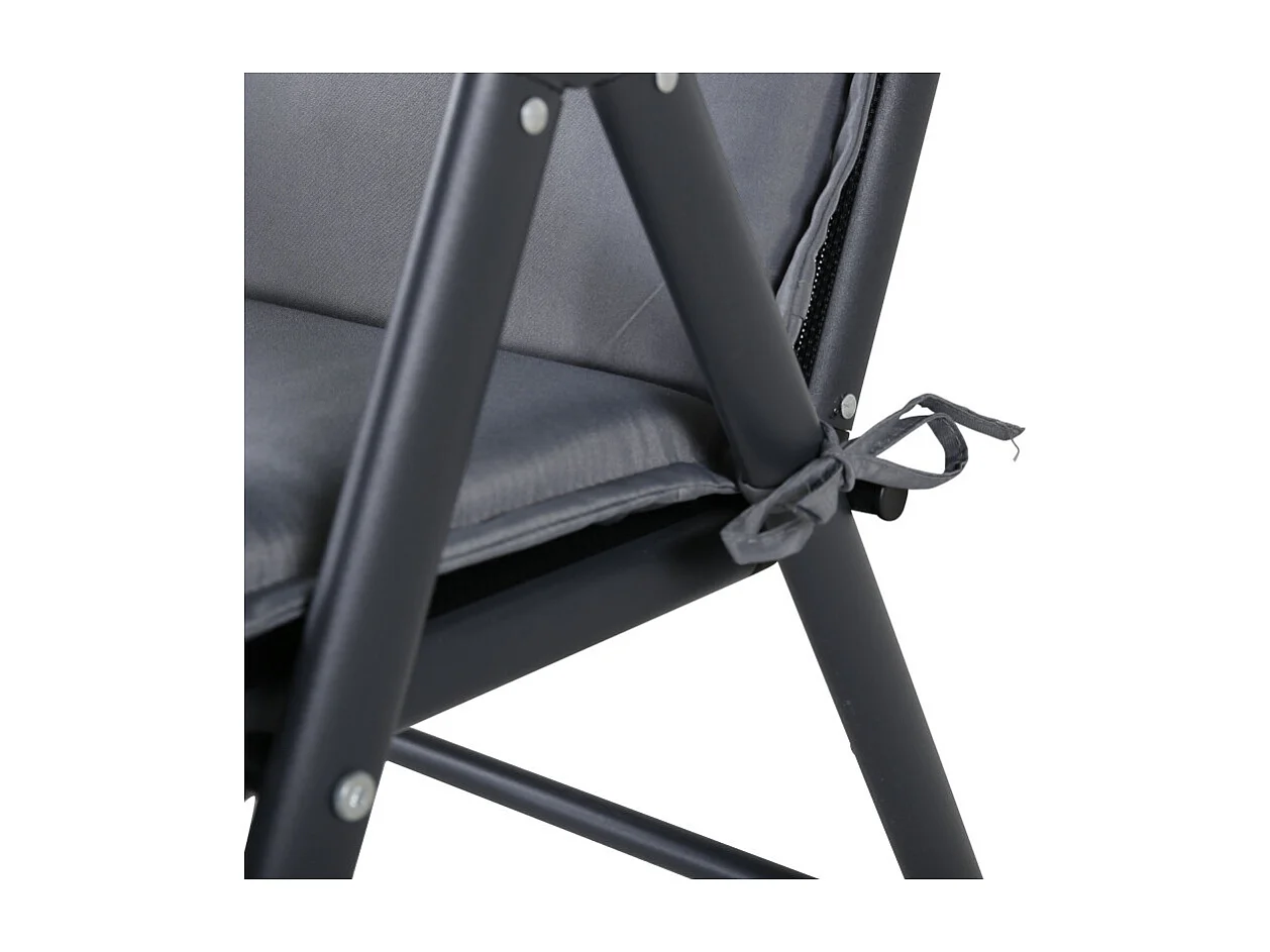 Cuscino da giardino Cushio per sedia a 5 posti grigio.