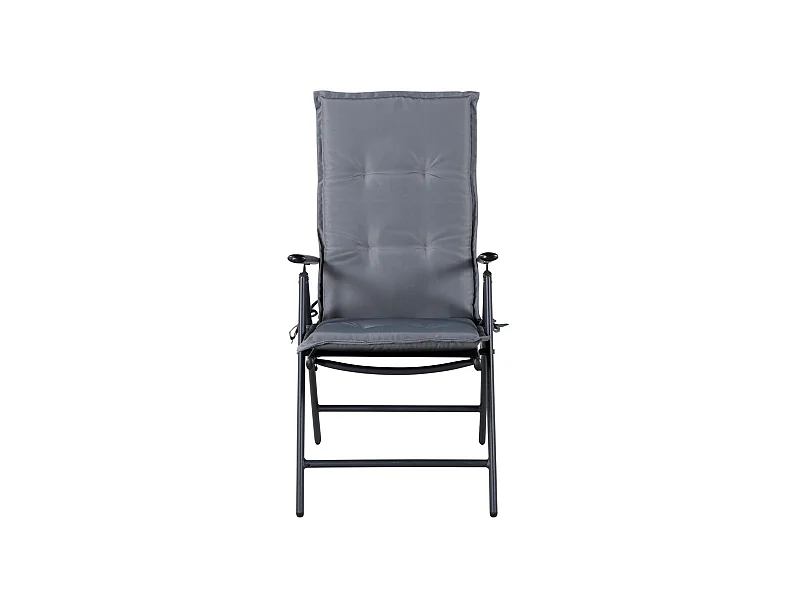 Cushio tuinkussen tot 5 pos. fauteuil grijs.