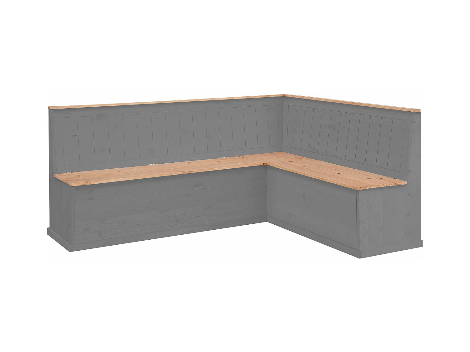 Sara|Banc d'angle gauche Cire grise