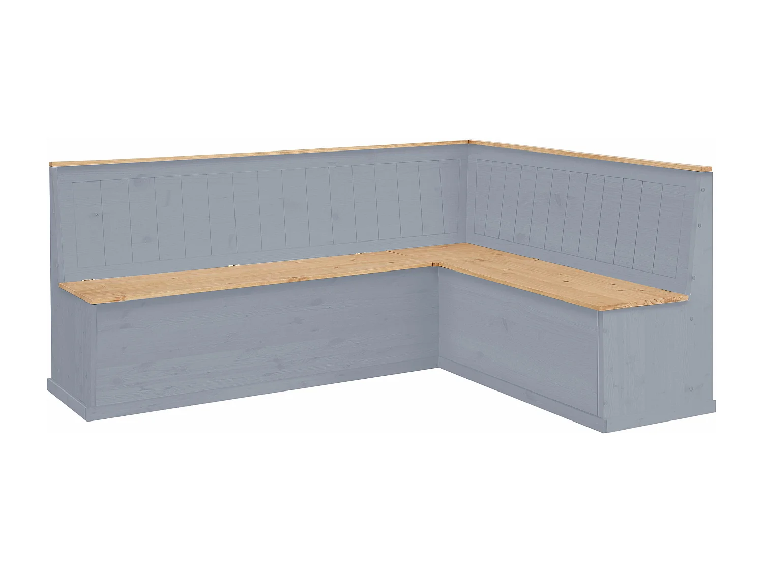 Sara|Banc d'angle gauche Cire grise