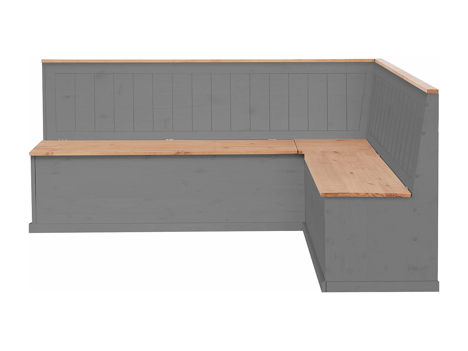 Sara|Banc d'angle gauche Cire grise