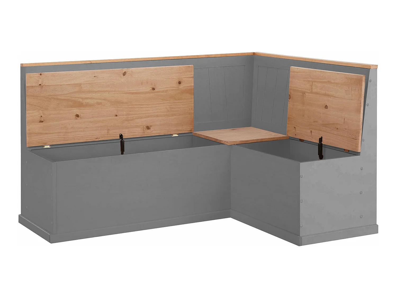 Sara | Banc d'angle en pin gris