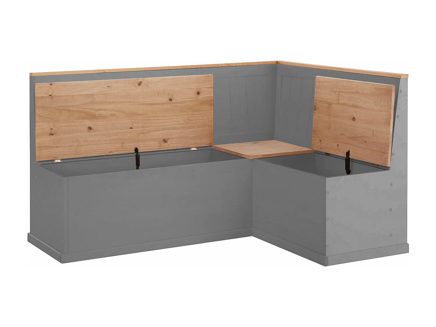 Sara | Banc d'angle en pin gris