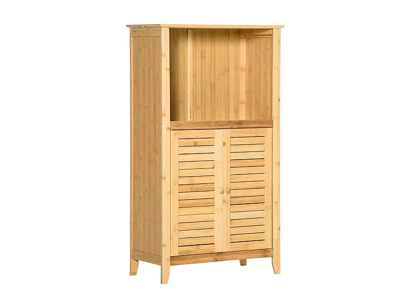 Armario de baño madera natural 50x25.5x92 cm HOMCOM