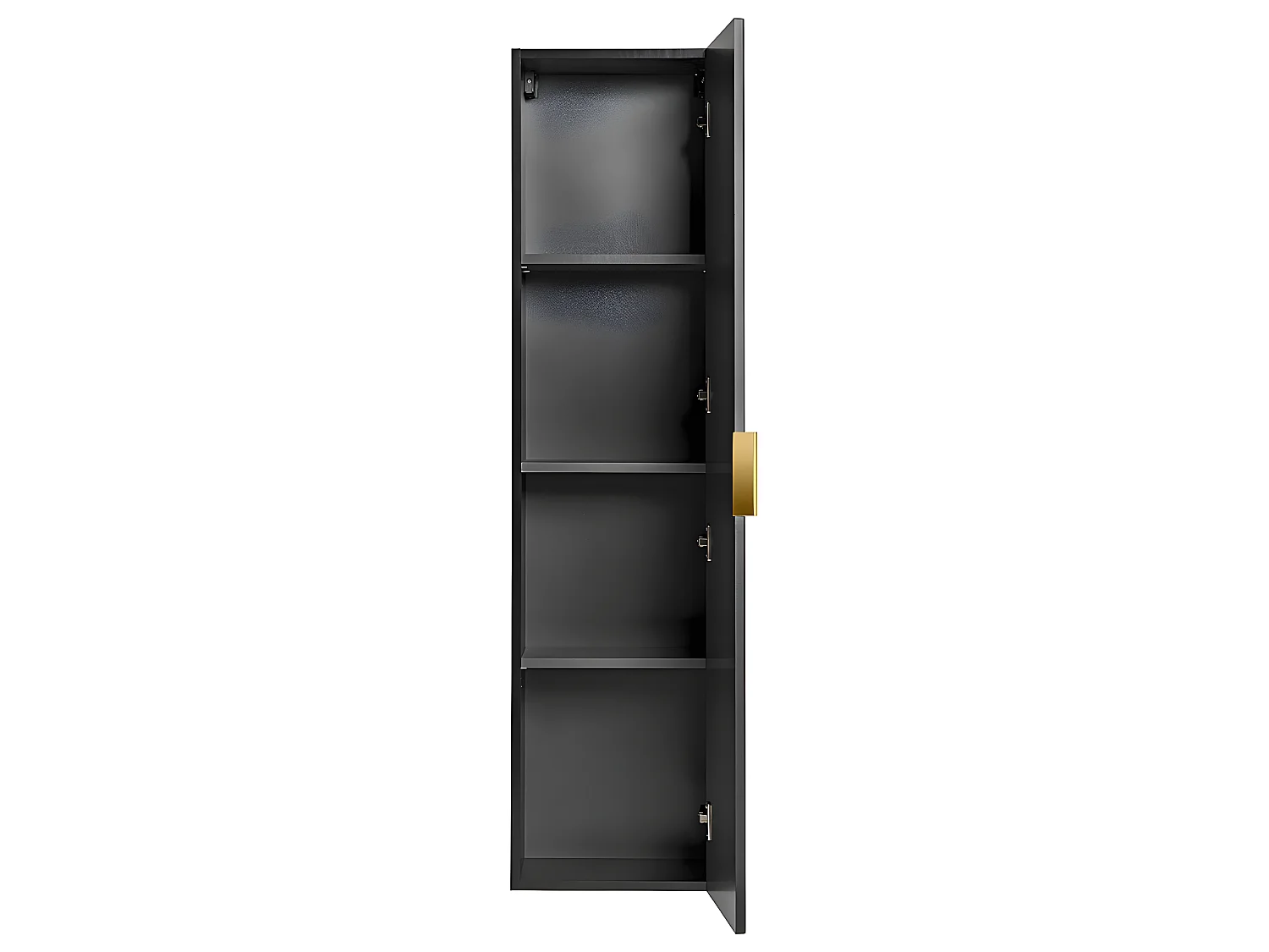 Conjunto mueble lavabo individual 60cm y columna Adriel Negro