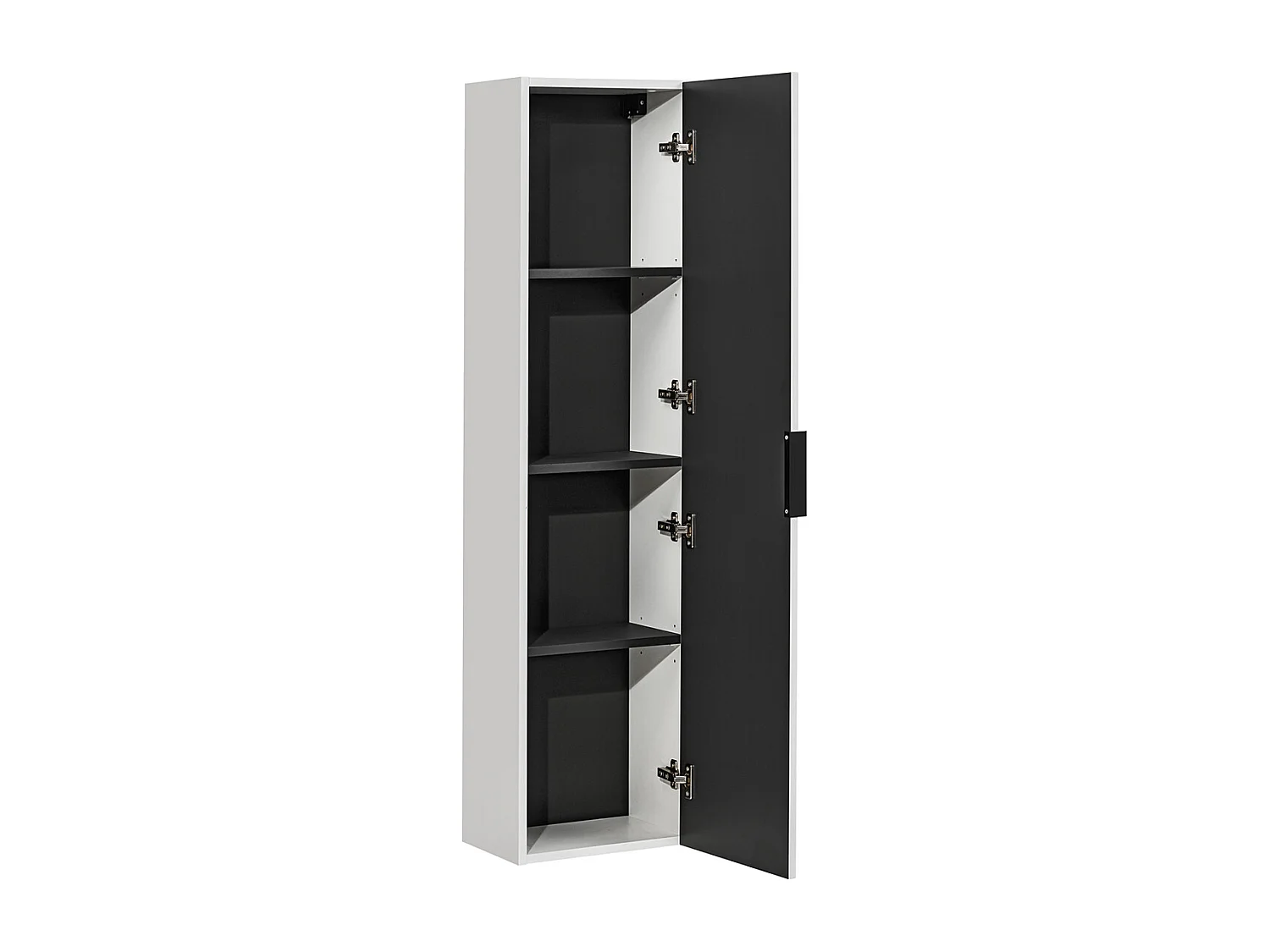 60cm enkele wastafel en wastafelonderbouw Adriel Wit