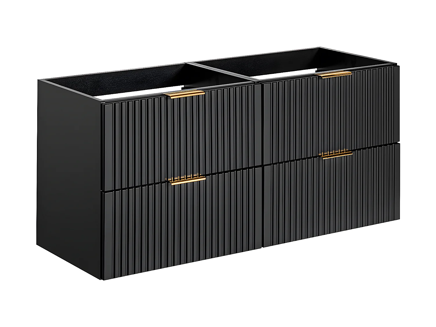 Onderbouwwastafel 120cm Adriel Zwart