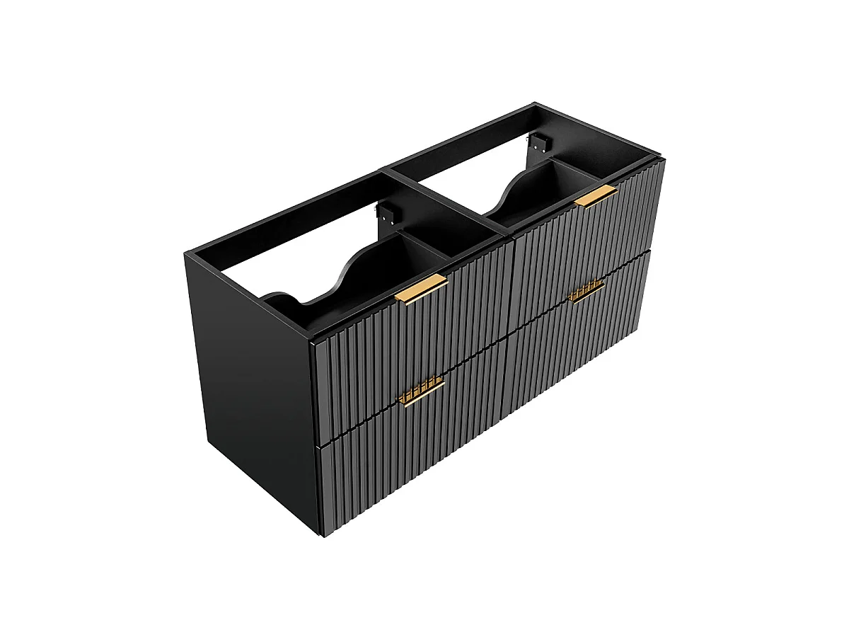 Ensemble de meubles Adel Black 120 cm avec vasque à poser