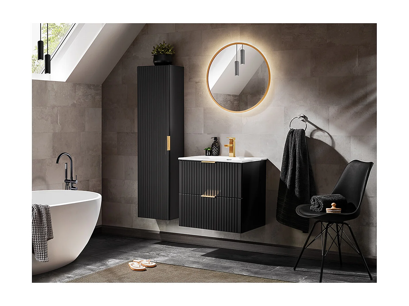 Onderkast 60cm Adriel Zwart