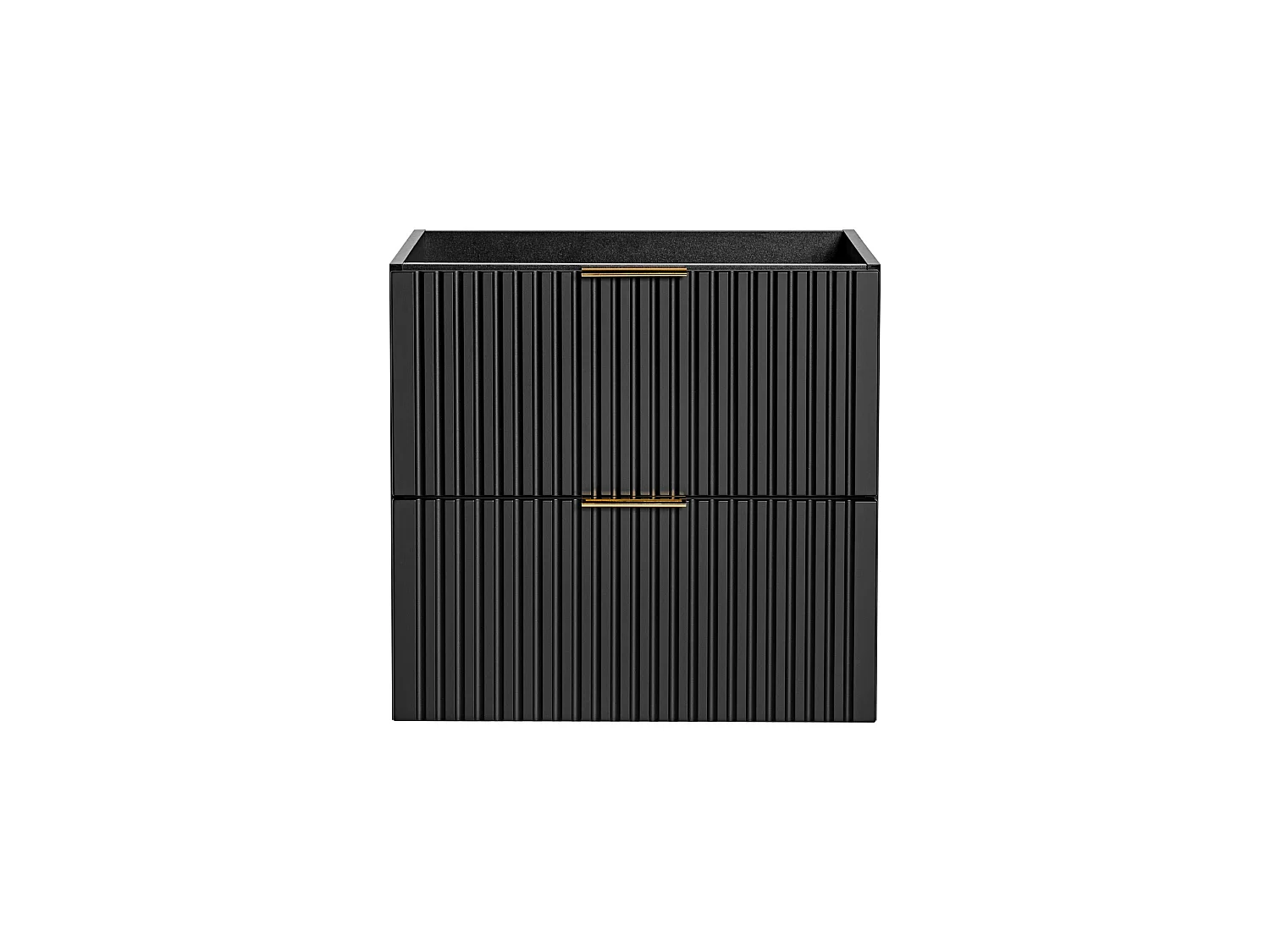 Meuble sous vasque Adel Black 60 cm avec 2 tiroirs