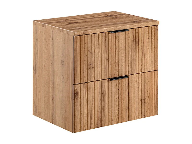 Móveis para lavatório Adriel madeira com aspeto de carvalho 60cm