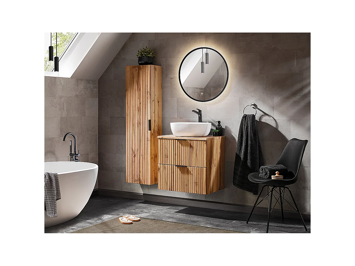 Waschtischunterschrank 60cm Waschtisch Adriel Holz