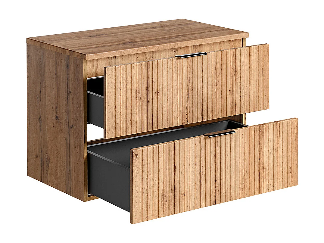 Meuble sous-vasque 80cm plan de toilette Adriel Bois