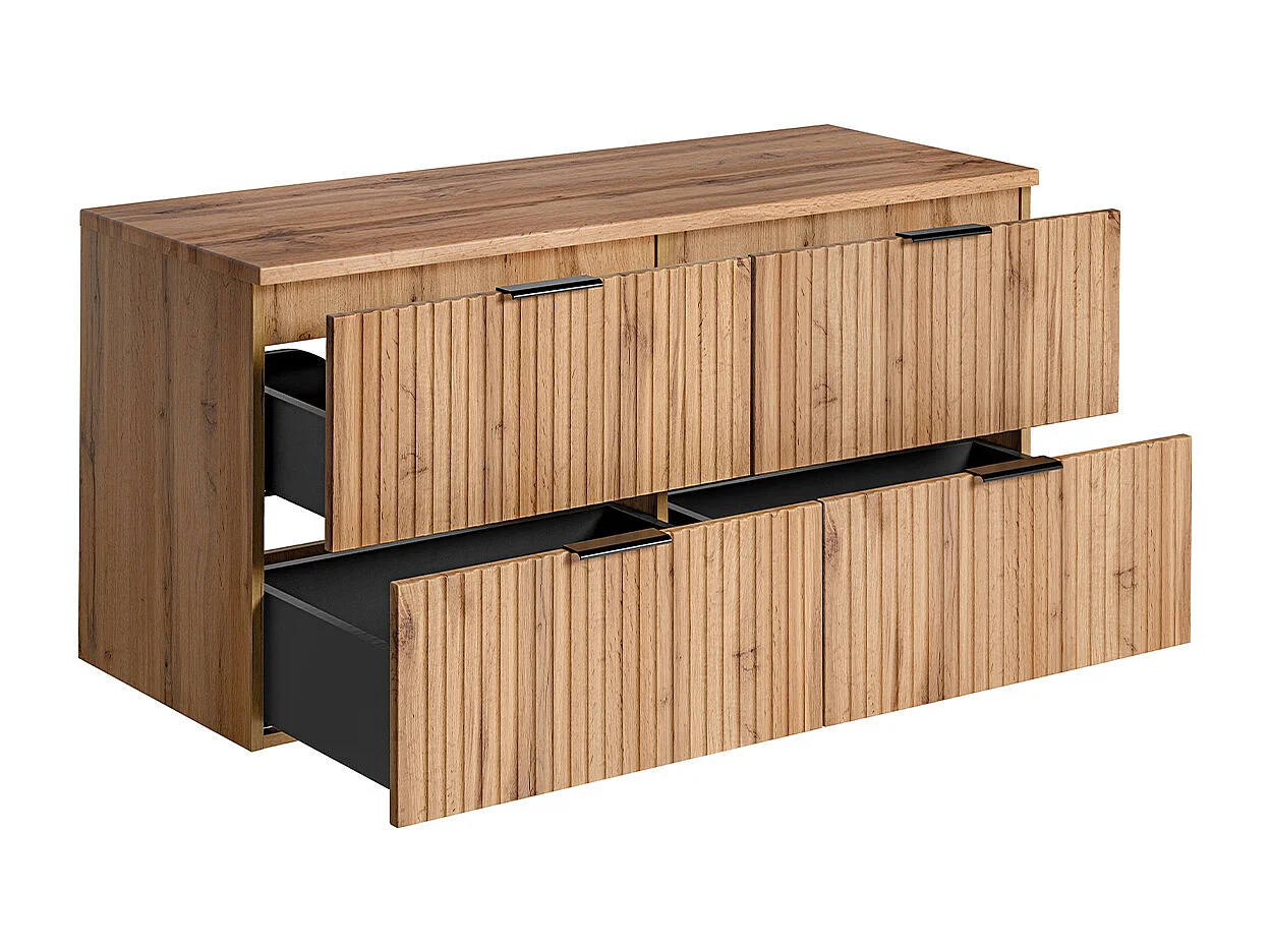 Meuble sous-vasque 120cm plan de toilette Adriel Bois