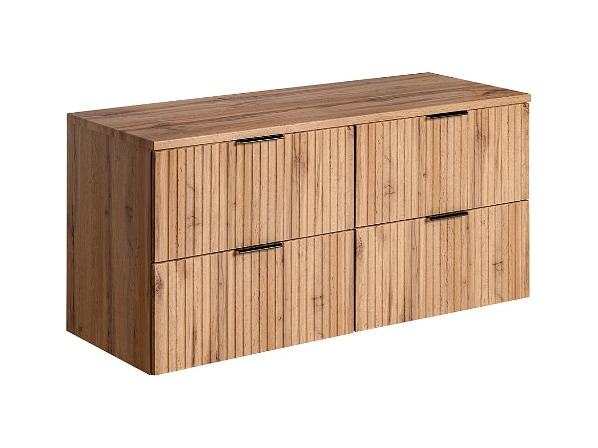 Meuble sous-vasque 120cm plan de toilette Adriel Bois