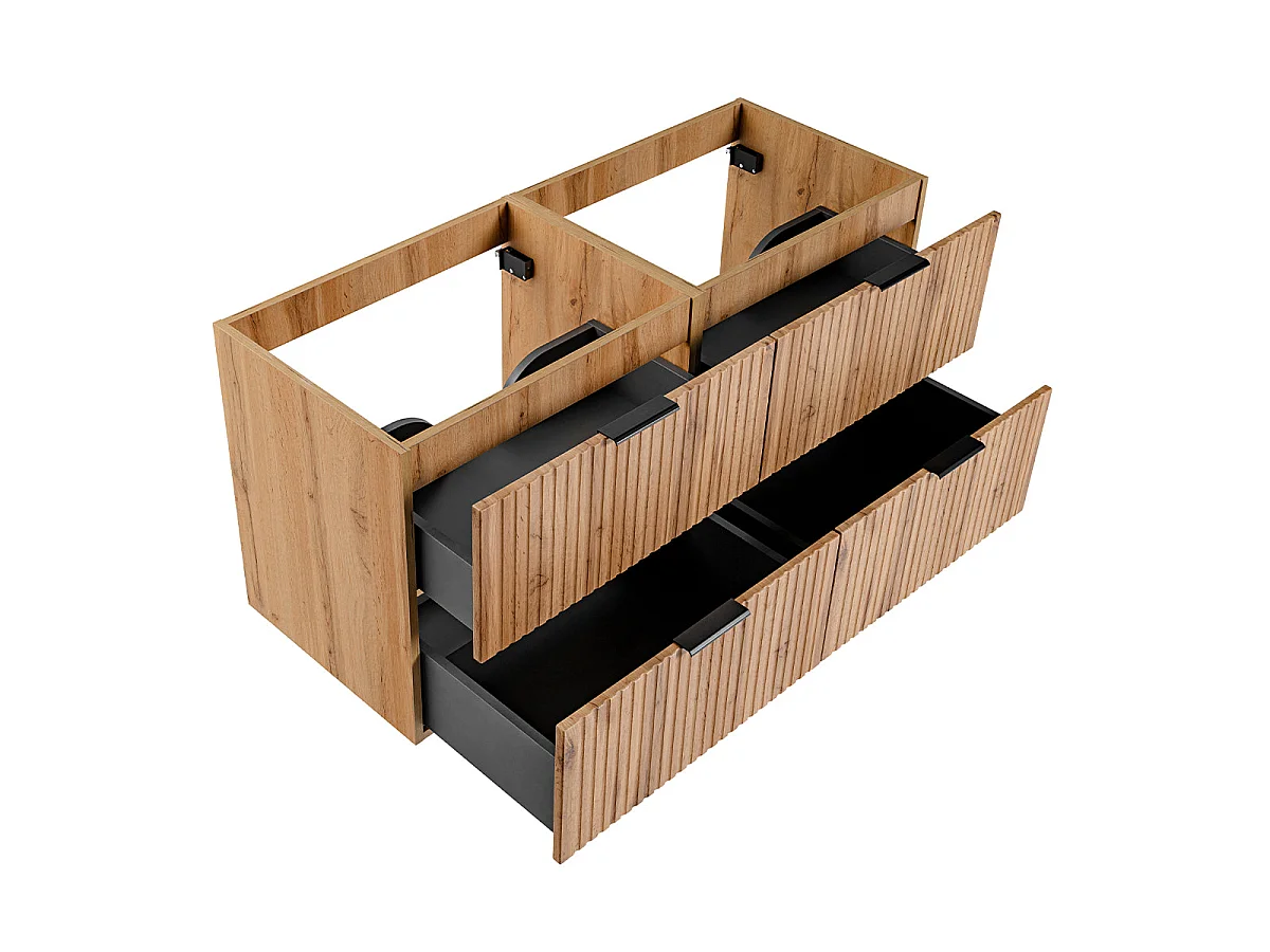 Ensemble de meubles Adel Oak 120 cm avec façades fraisées