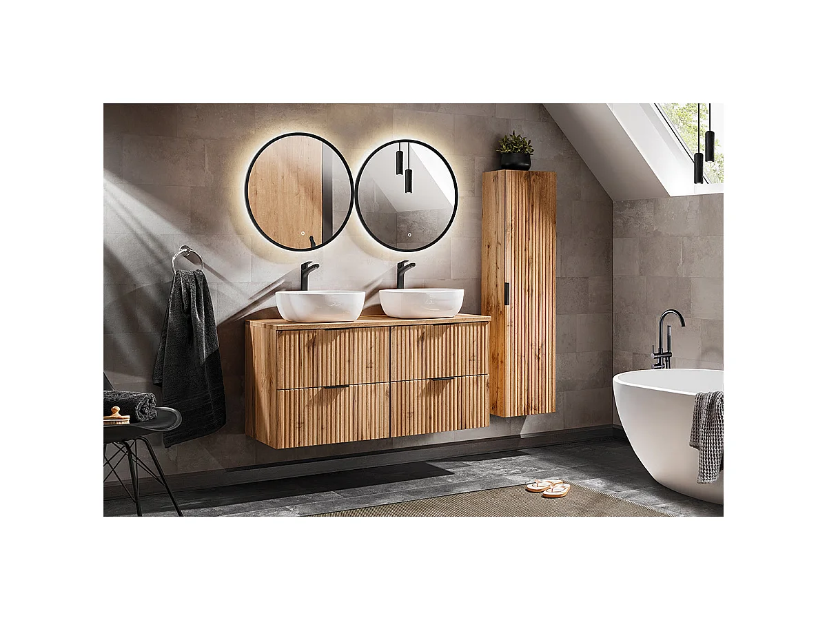 Ensemble de meubles Adel Oak 120 cm avec façades fraisées