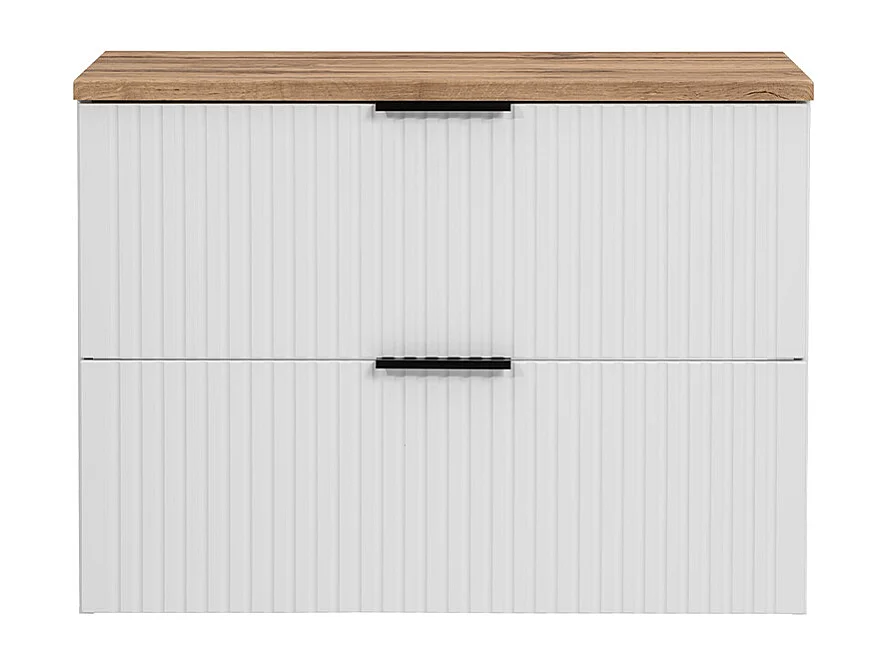 Meuble sous-vasque 80cm plan de toilette Adriel Blanc