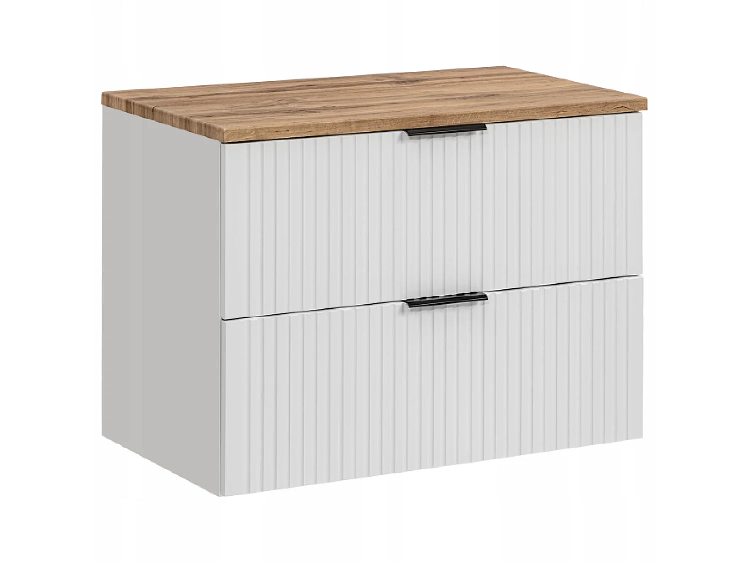 Ensemble de meubles Adel White 80 cm avec plan de toilette Chêne Wotan