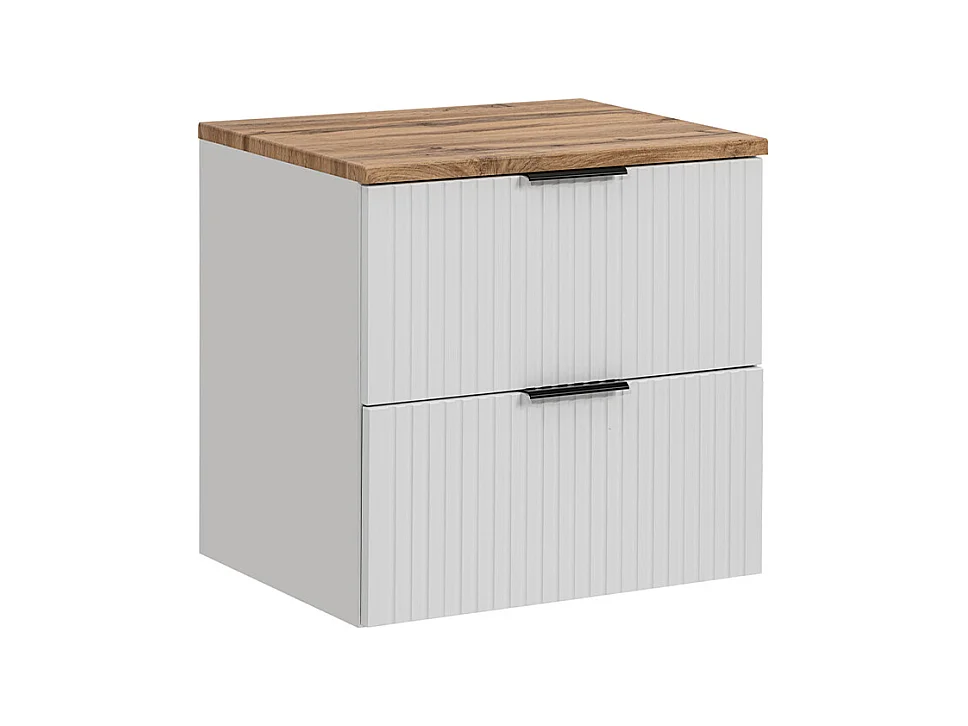 Meuble sous-vasque 60cm plan de toilette Adriel Blanc