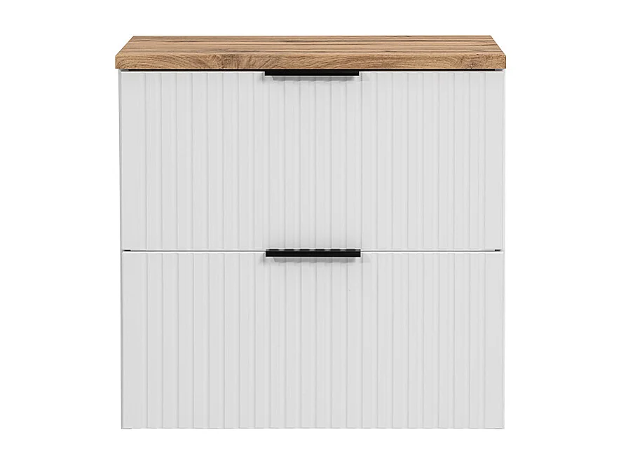 Meuble sous-vasque 60cm plan de toilette Adriel Blanc