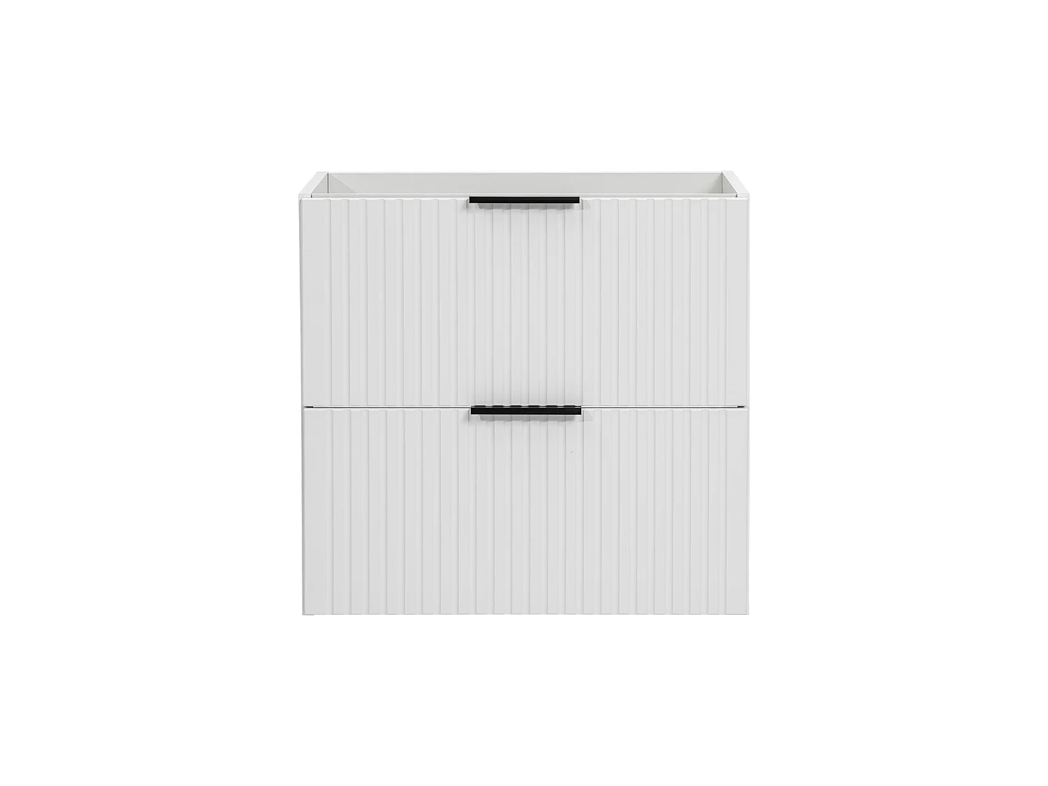Meuble sous vasque Adel White 60 cm 2 tiroirs Blanc Mat