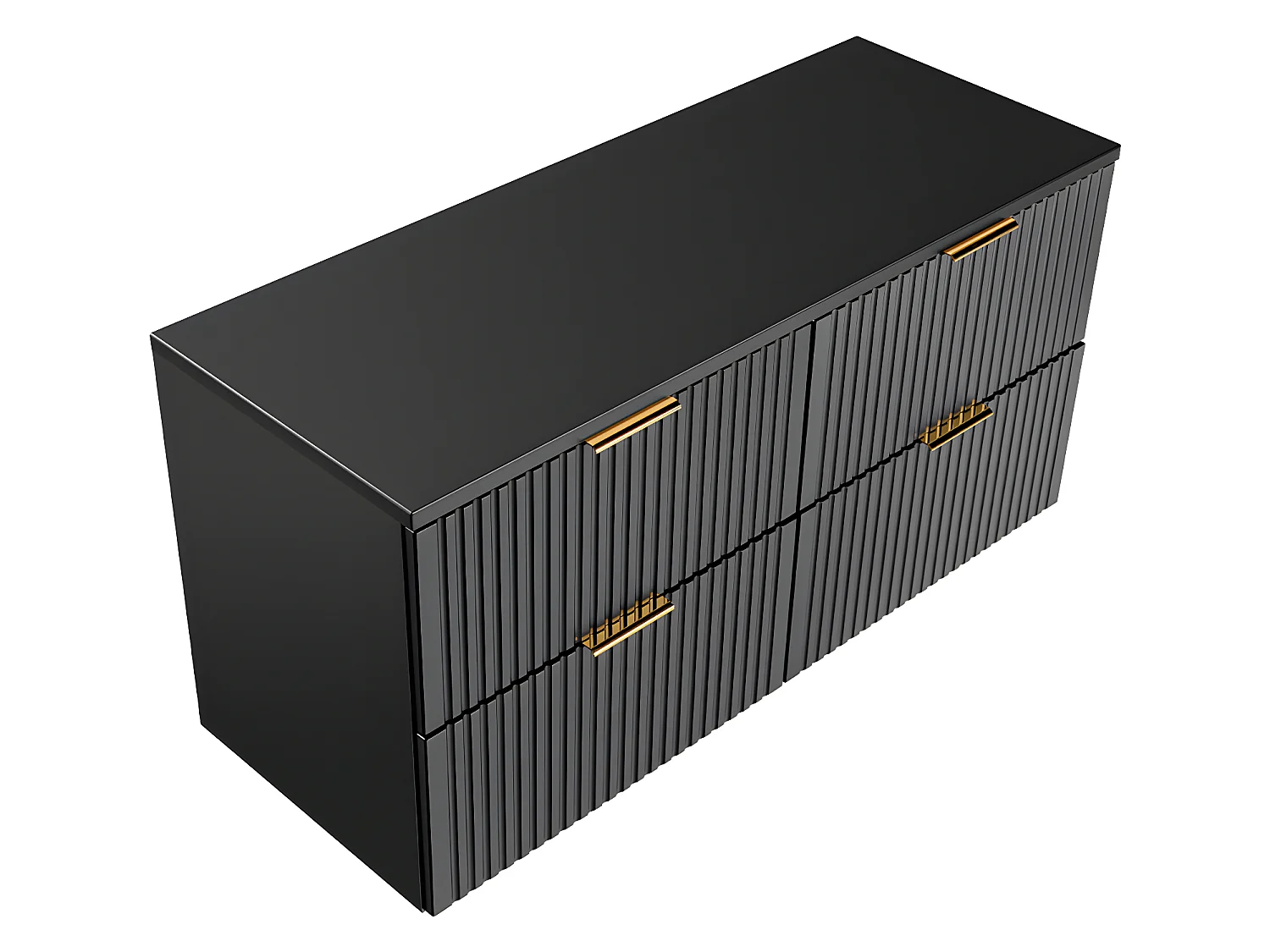 Meuble sous-vasque 120cm plan de toilette Adriel Noir