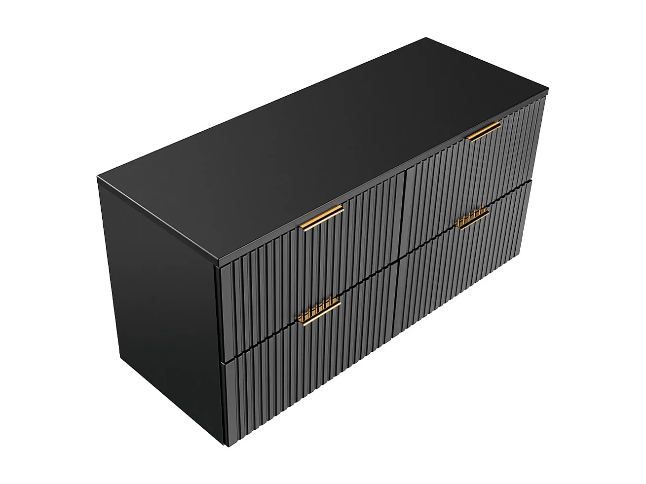 Mueble bajo lavabo 120cm encimera Adriel Negro