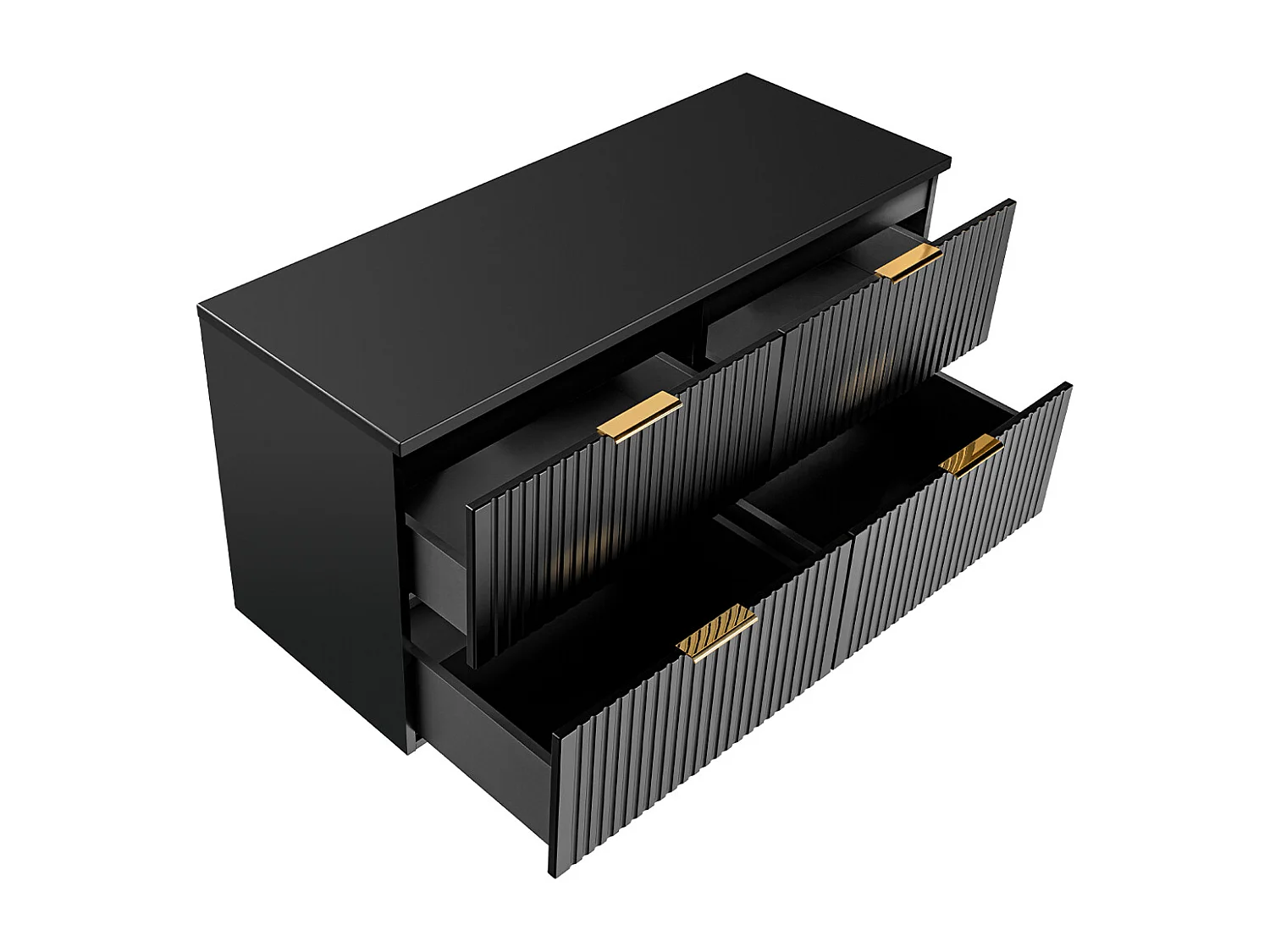 Mueble bajo lavabo 120cm encimera Adriel Negro