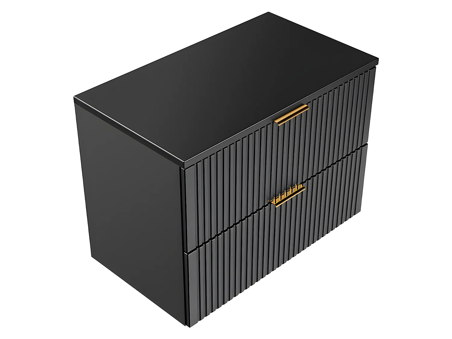 Meuble sous-vasque 80cm plan de toilette Adriel Noir