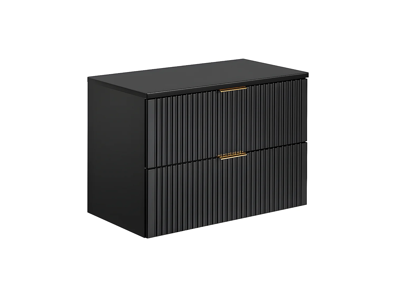 Meuble sous-vasque 80cm plan de toilette Adriel Noir
