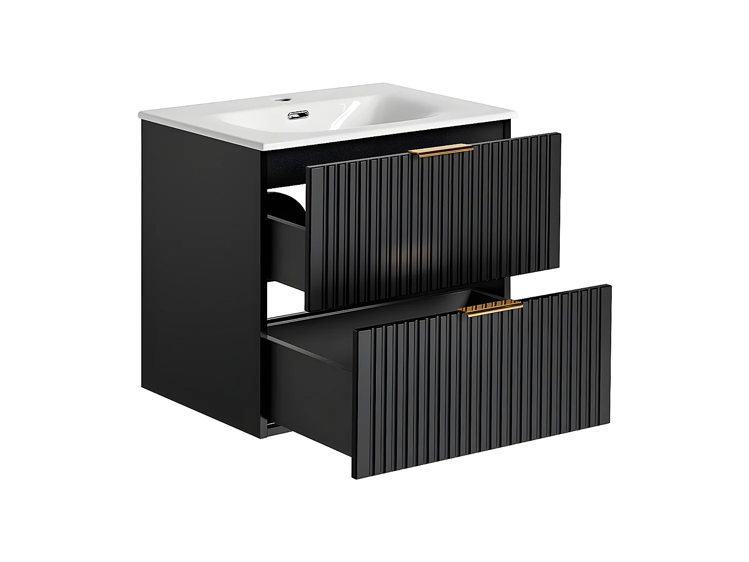 Mueble lavabo individual 60cm Adriel Negro