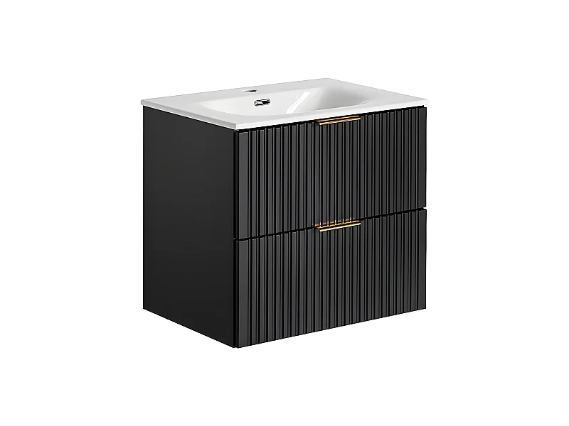 Mueble lavabo individual 60cm Adriel Negro
