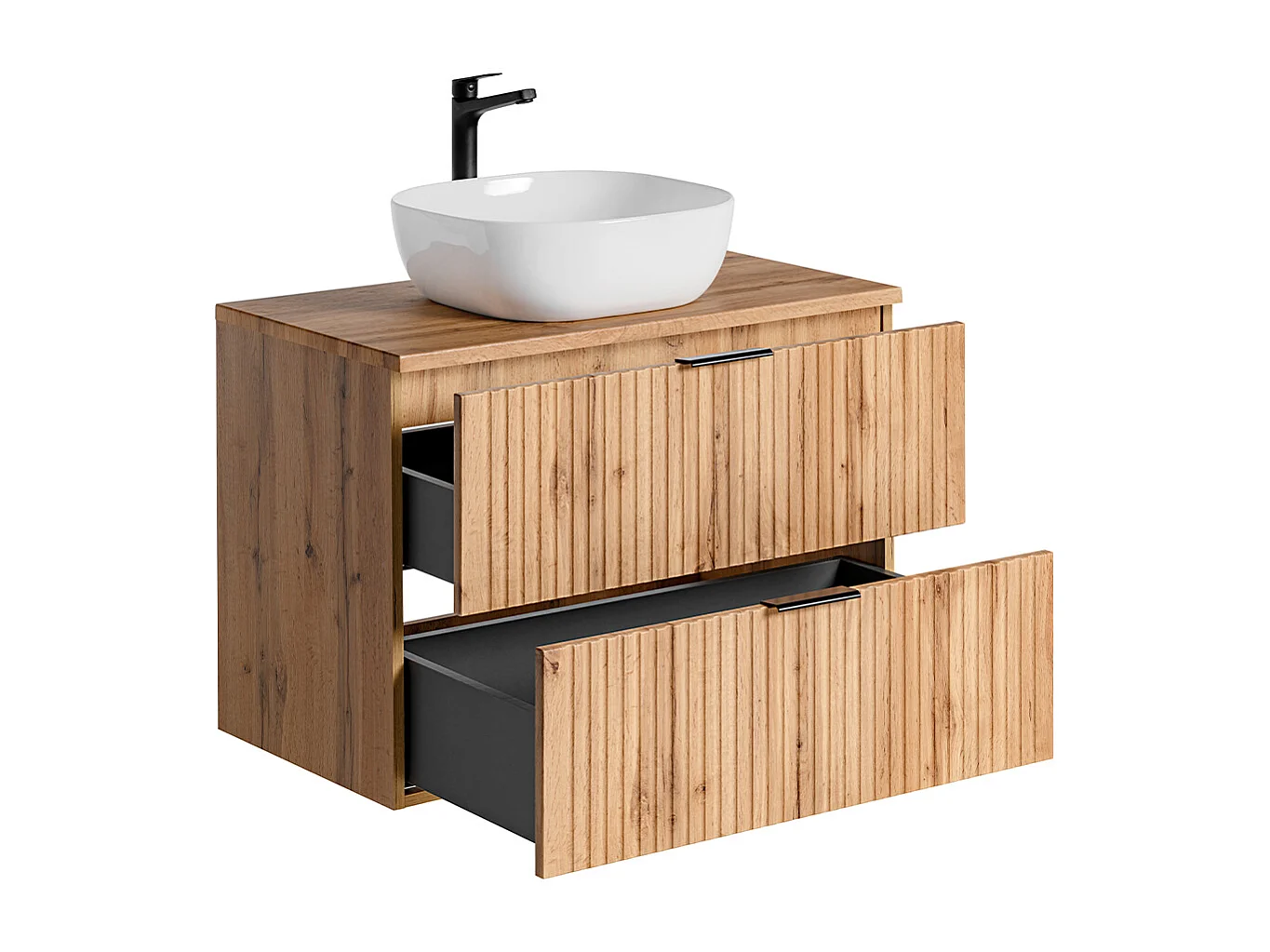 Enkele wastafel 80cm Adriel Wood