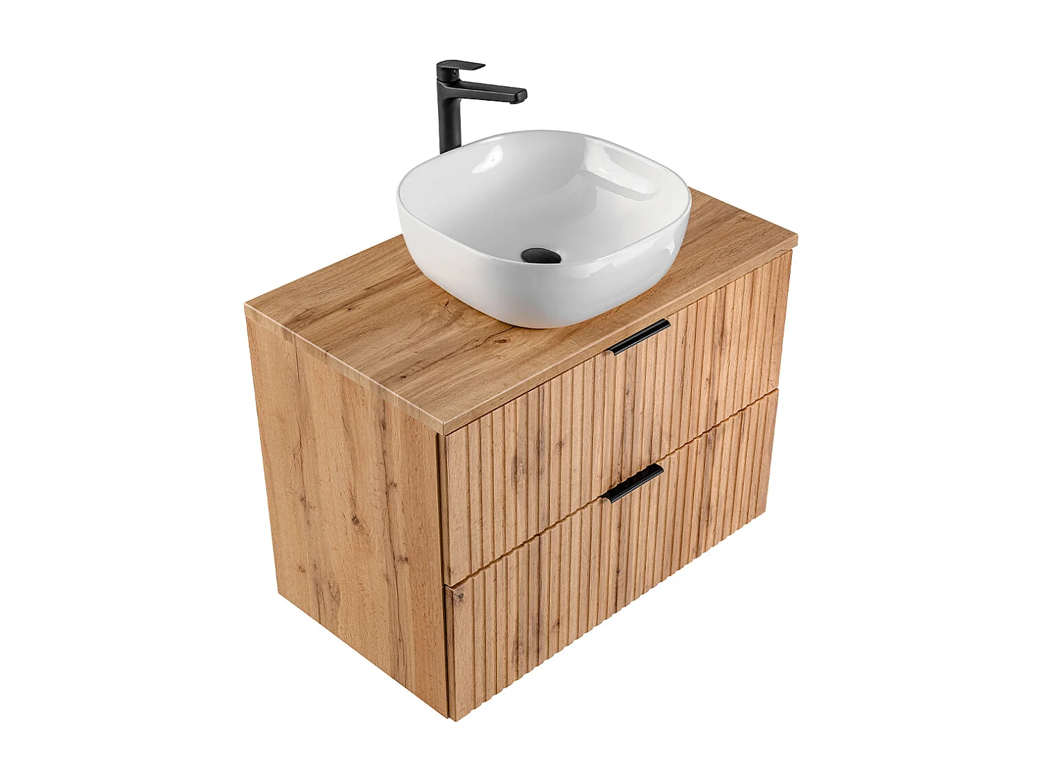 Enkele wastafel 80cm Adriel Wood