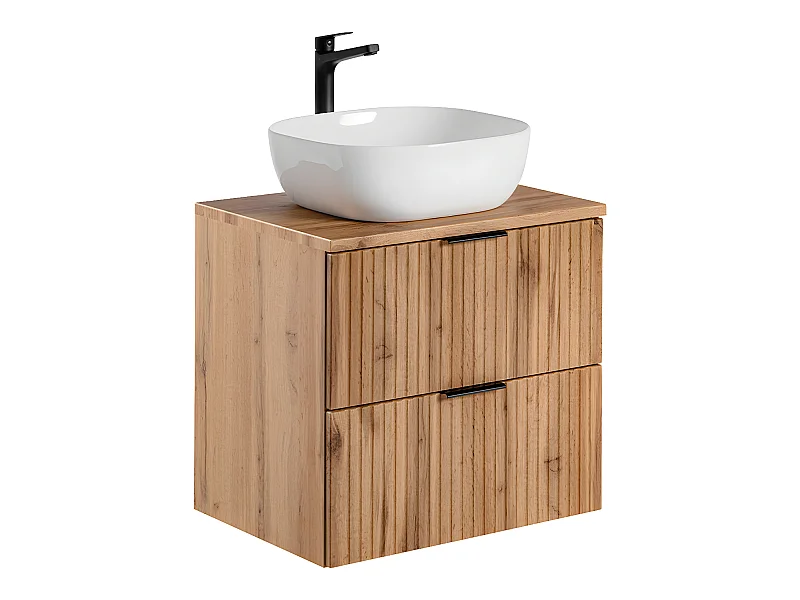 Meuble simple vasque 60cm Adriel Bois