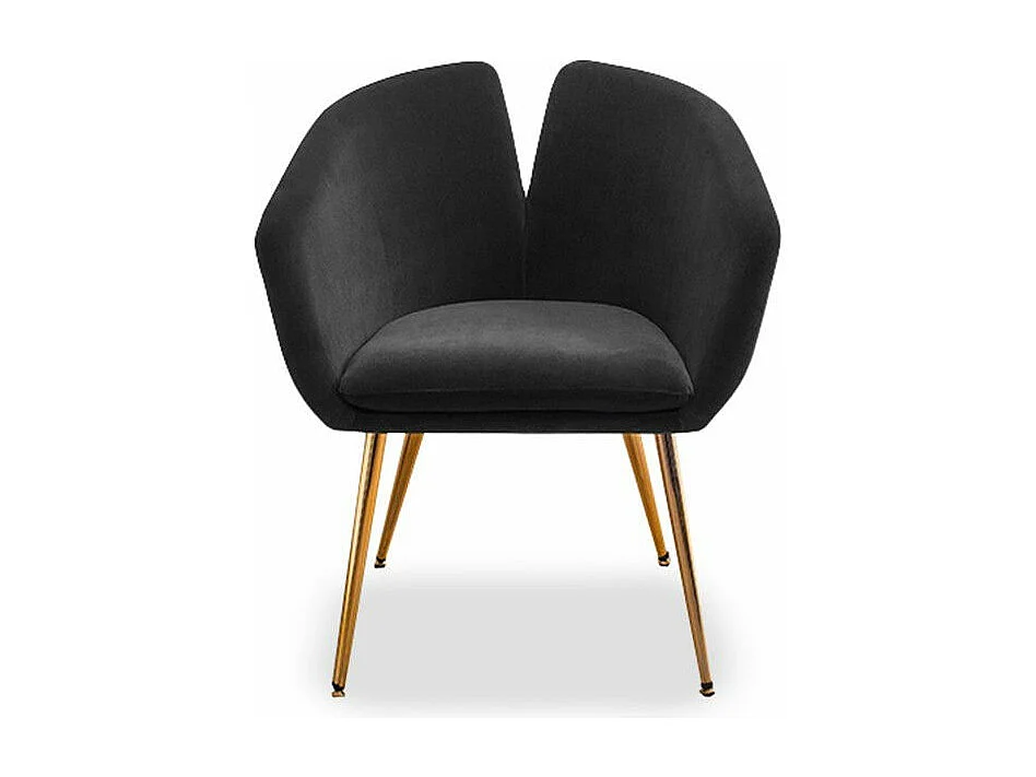 Chaise Design Velours Love - Couleurs - Velours Noir