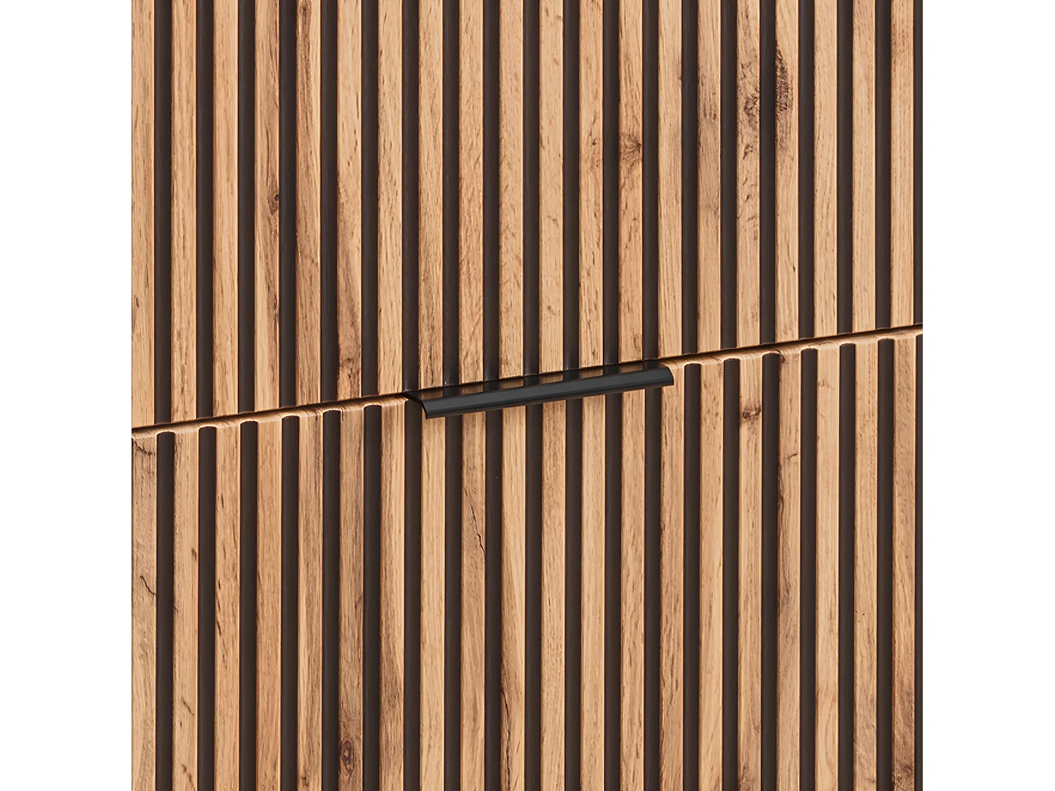 Meuble double vasque encastrée 120cm Gaia Bois et Noir